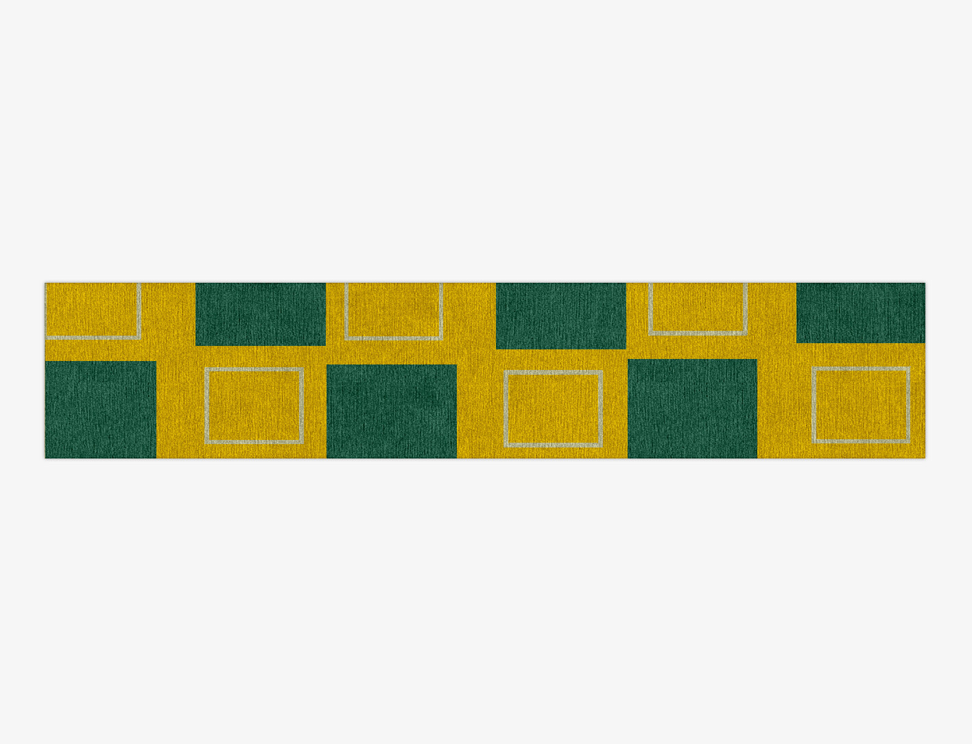 Fascia Geometric Runner Hand Knotted Tibetan Wool Custom Rug by Rug Artisan