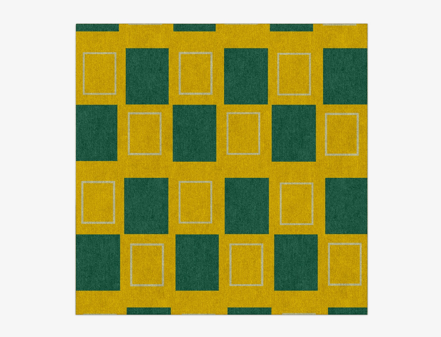 Fascia Geometric Square Hand Knotted Tibetan Wool Custom Rug by Rug Artisan