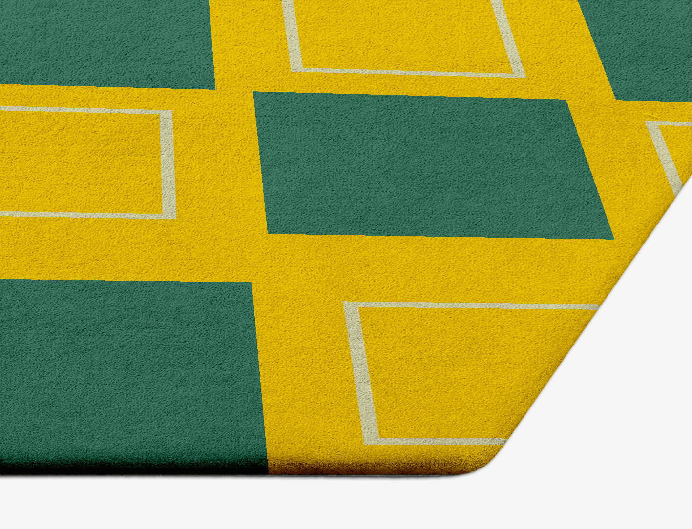 Fascia Geometric Hexagon Hand Tufted Pure Wool Custom Rug by Rug Artisan
