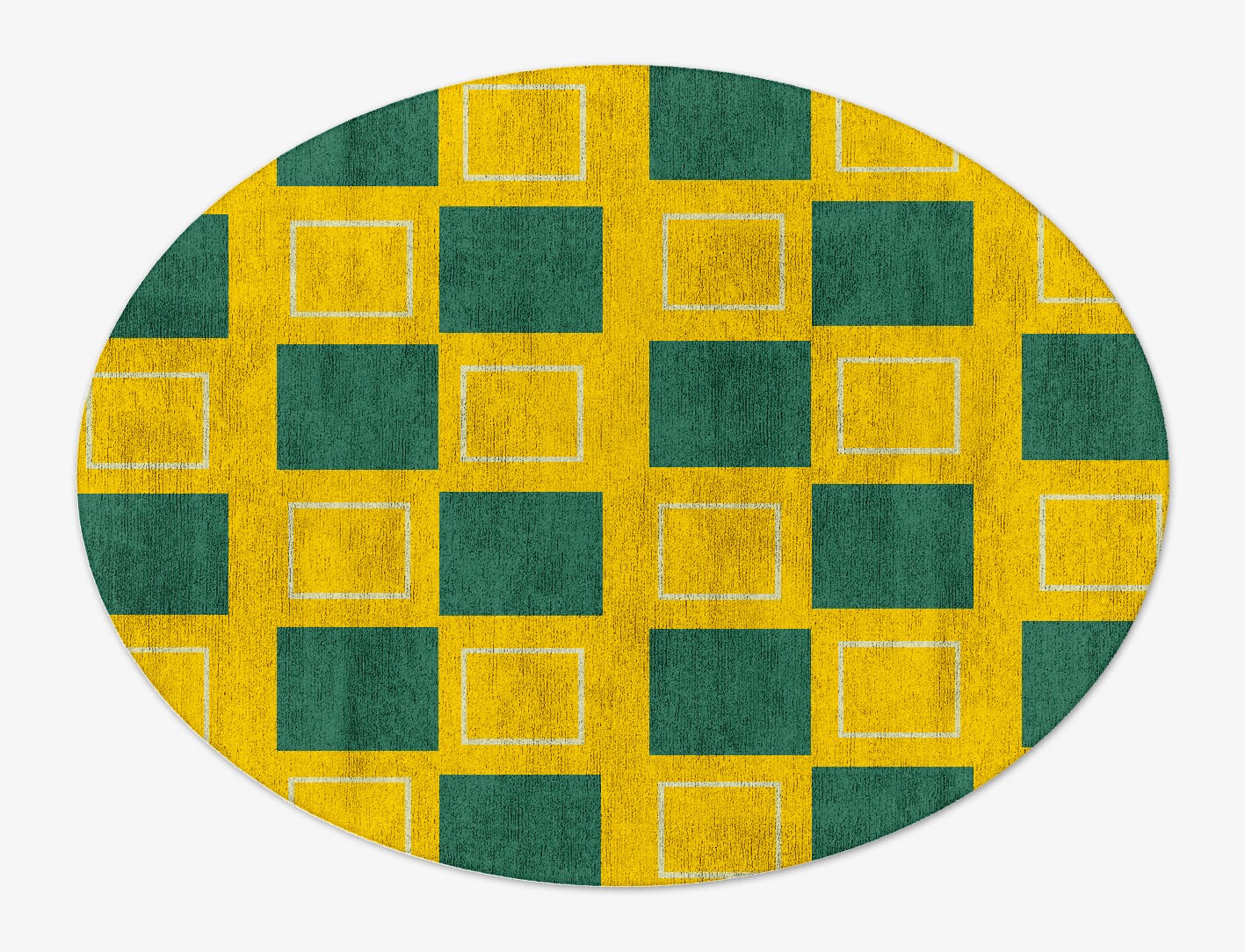 Fascia Geometric Oval Hand Tufted Bamboo Silk Custom Rug by Rug Artisan