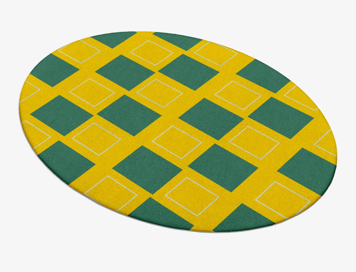 Fascia Geometric Oval Hand Tufted Pure Wool Custom Rug by Rug Artisan