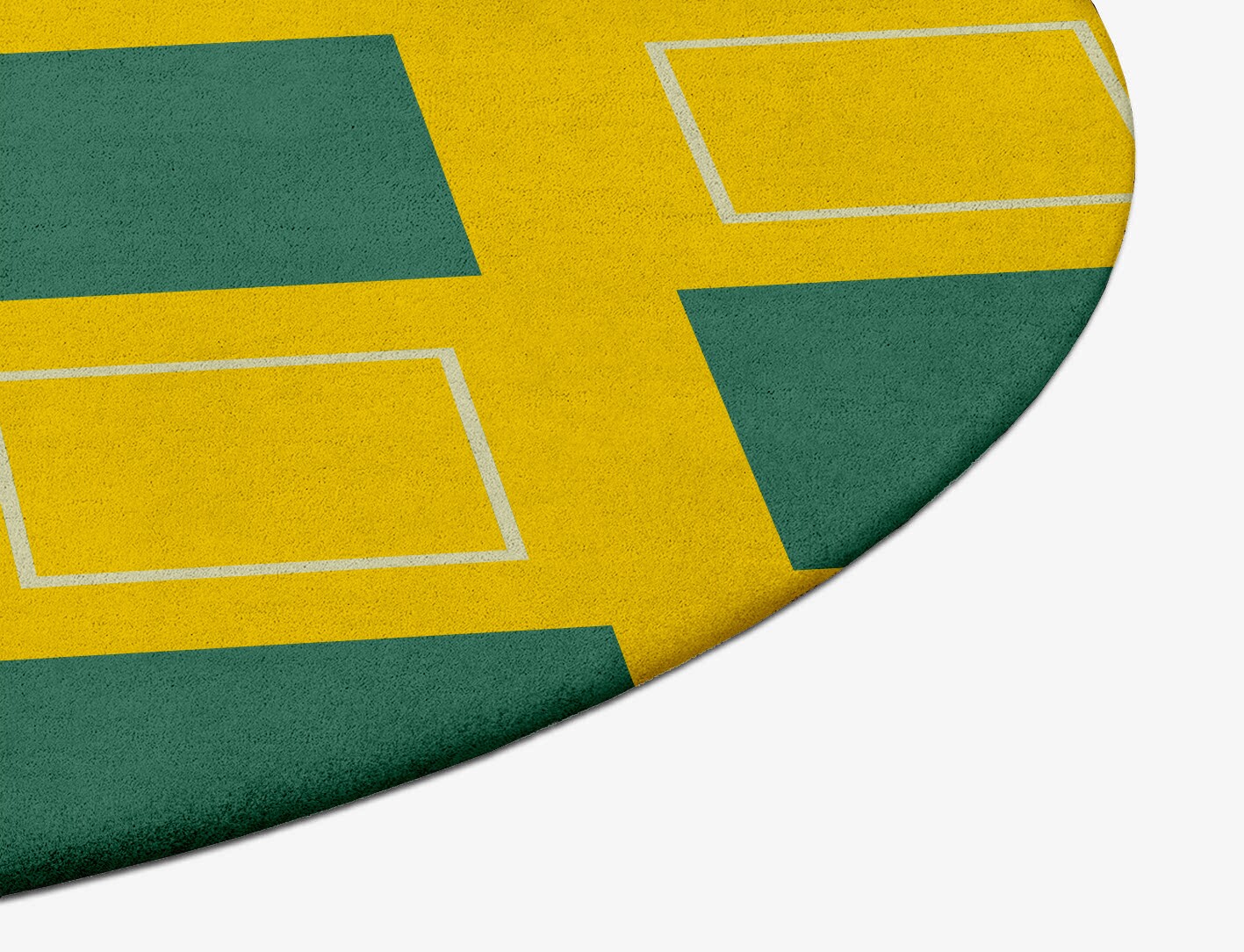 Fascia Geometric Oval Hand Tufted Pure Wool Custom Rug by Rug Artisan