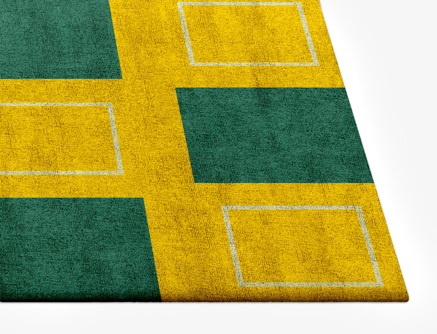 Fascia Geometric Rectangle Hand Tufted Bamboo Silk Custom Rug by Rug Artisan