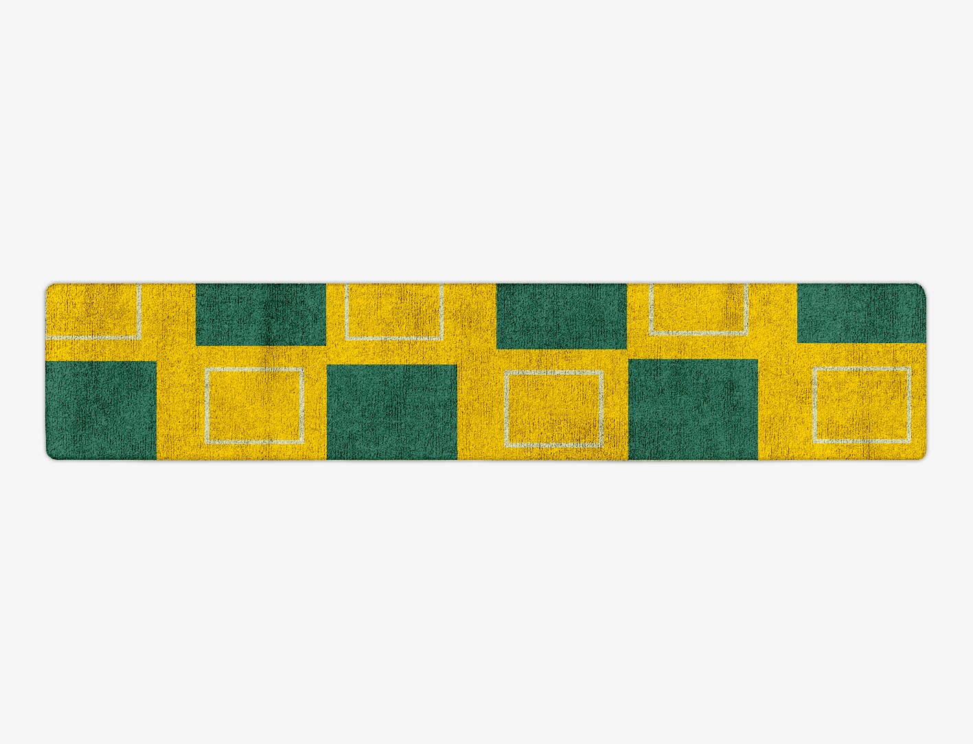 Fascia Geometric Runner Hand Tufted Bamboo Silk Custom Rug by Rug Artisan
