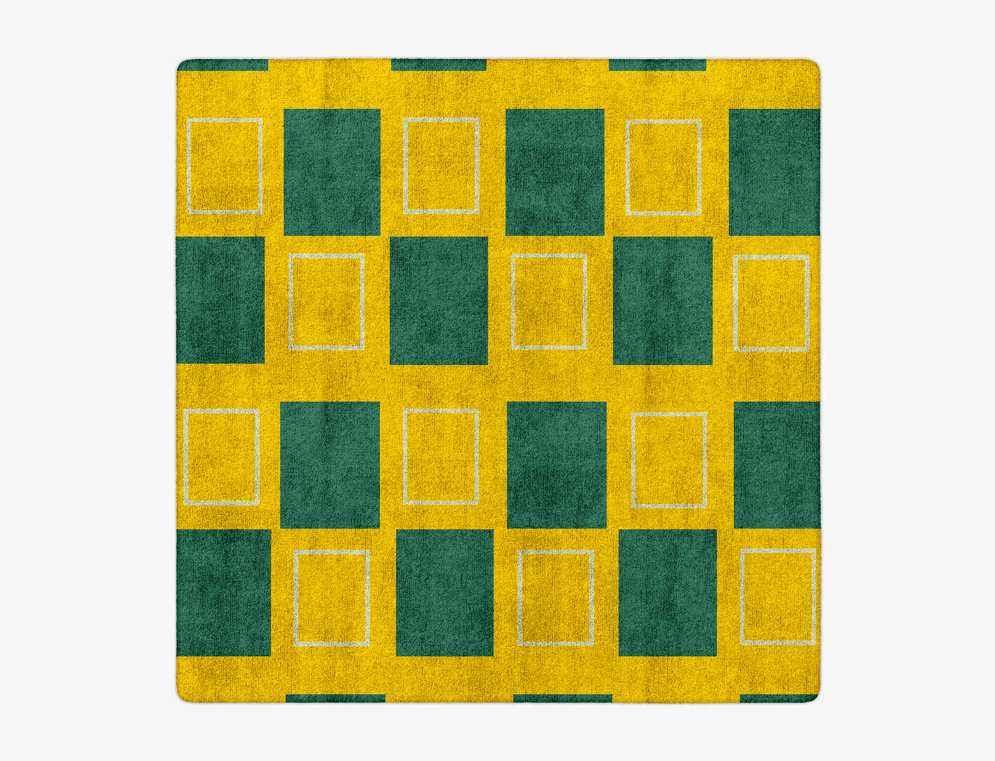 Fascia Geometric Square Hand Tufted Bamboo Silk Custom Rug by Rug Artisan