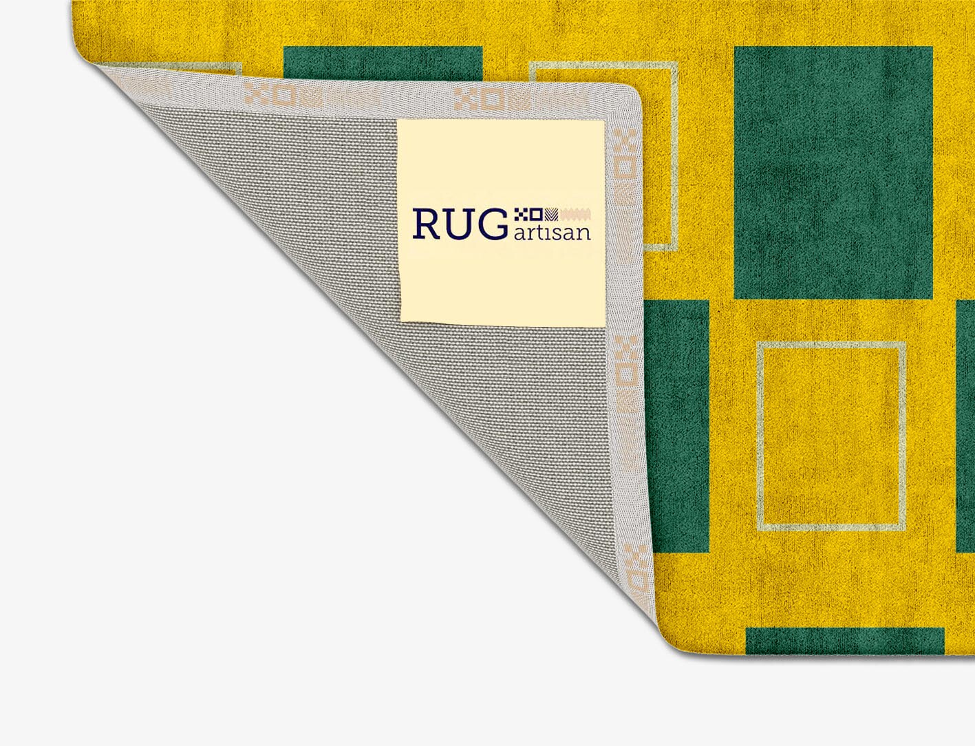 Fascia Geometric Square Hand Tufted Bamboo Silk Custom Rug by Rug Artisan