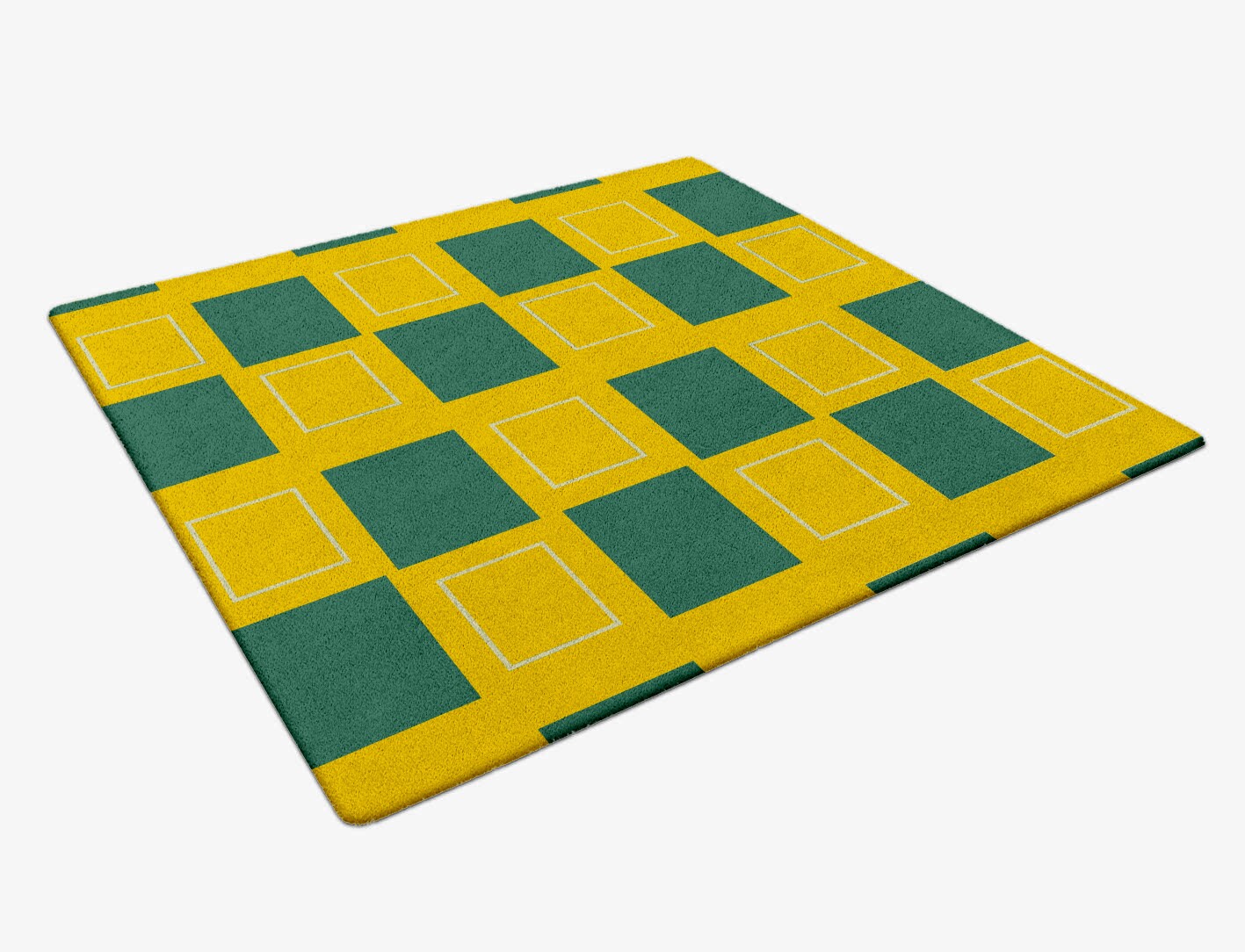 Fascia Geometric Square Hand Tufted Pure Wool Custom Rug by Rug Artisan