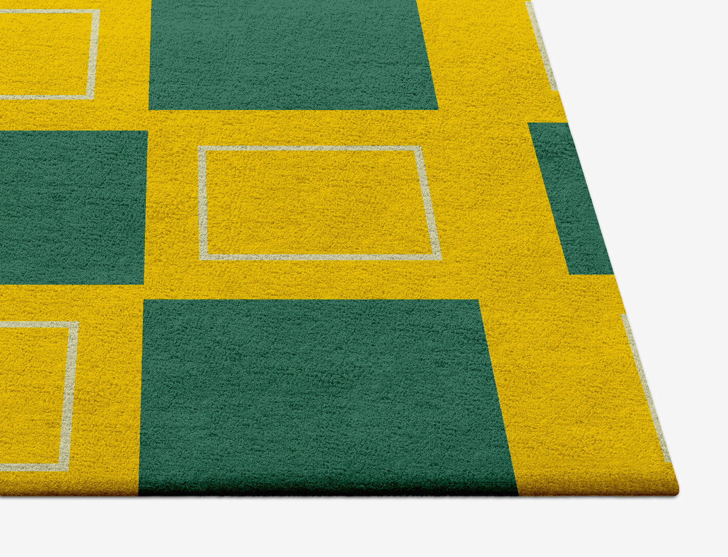 Fascia Geometric Square Hand Tufted Pure Wool Custom Rug by Rug Artisan