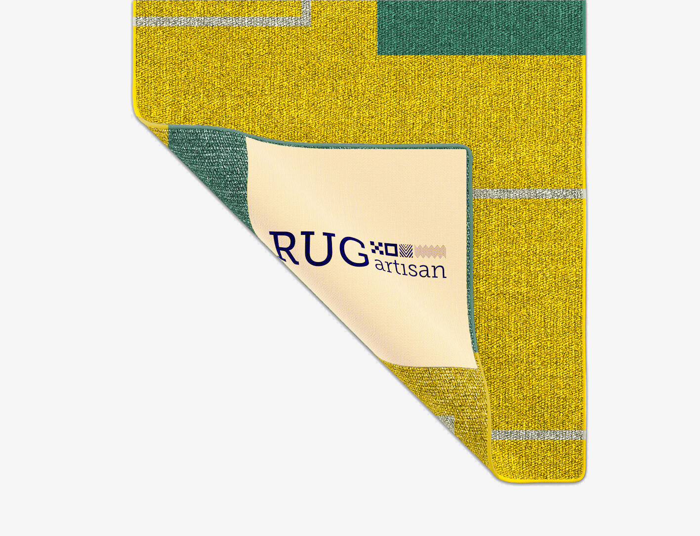 Fascia Geometric Runner Outdoor Recycled Yarn Custom Rug by Rug Artisan
