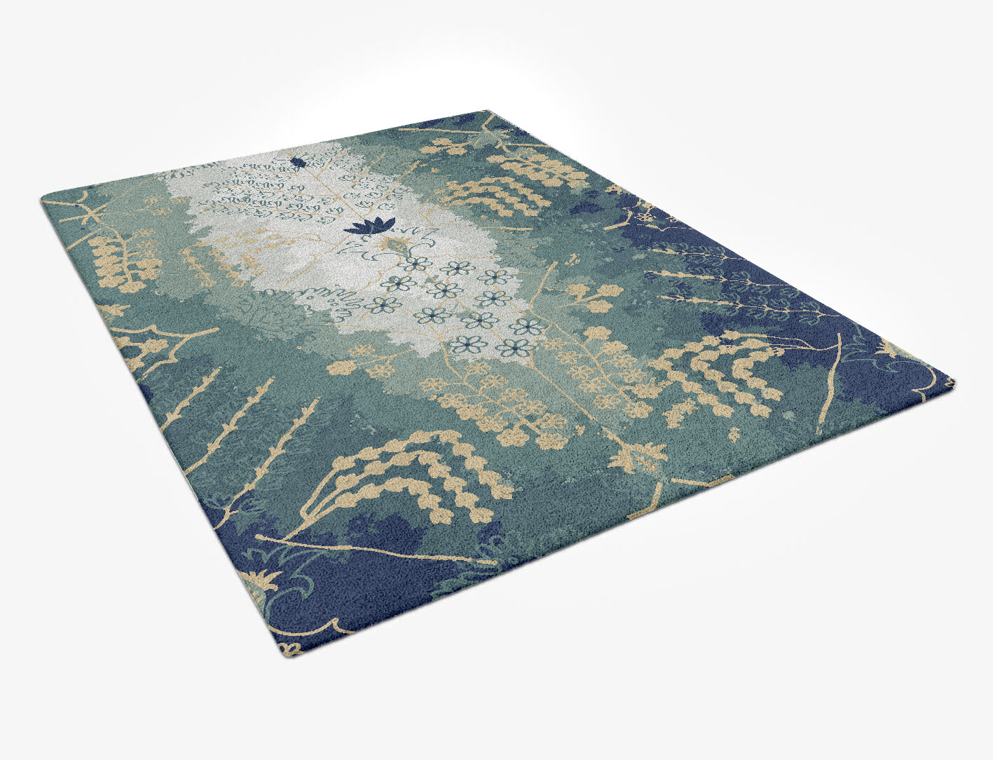 Fauna Tais Persian Bagh Rectangle Hand Tufted Pure Wool Custom Rug by Rug Artisan
