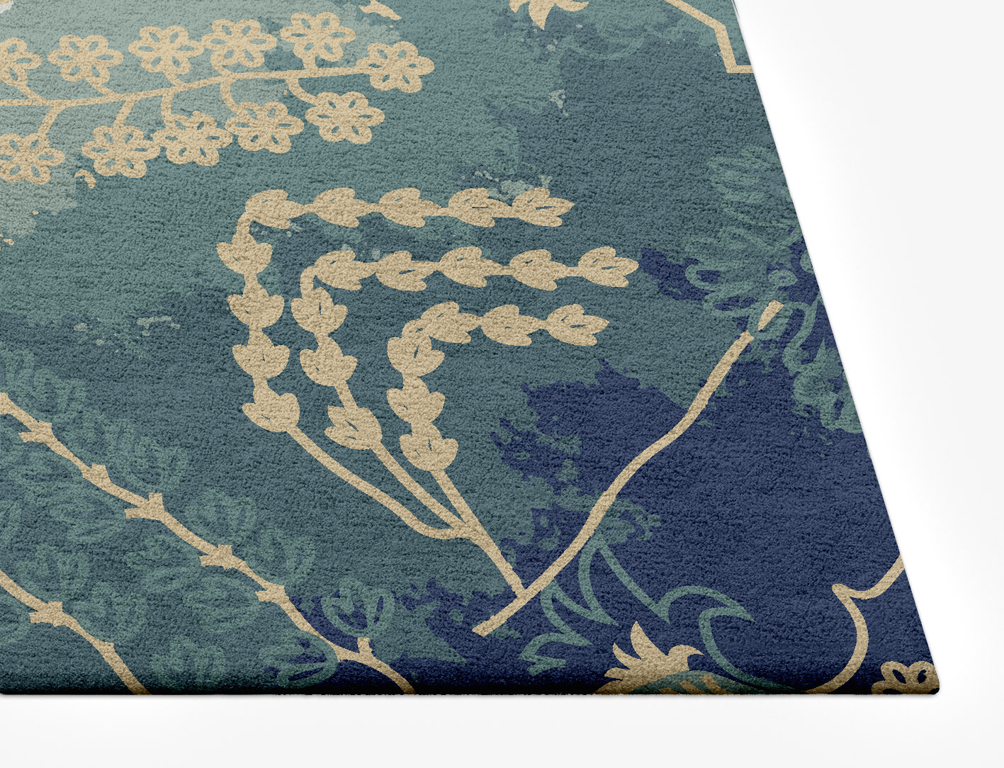 Fauna Tais Persian Bagh Rectangle Hand Tufted Pure Wool Custom Rug by Rug Artisan