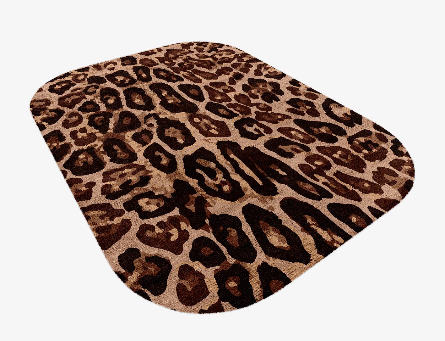 Fawn Spots Animal Prints Oblong Hand Knotted Bamboo Silk Custom Rug by Rug Artisan