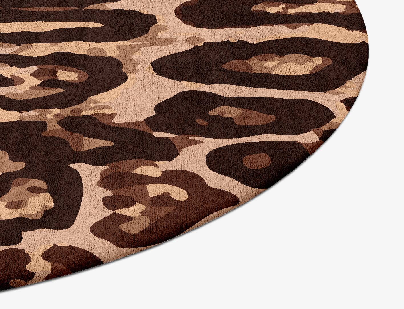 Fawn Spots Animal Prints Oval Hand Tufted Bamboo Silk Custom Rug by Rug Artisan