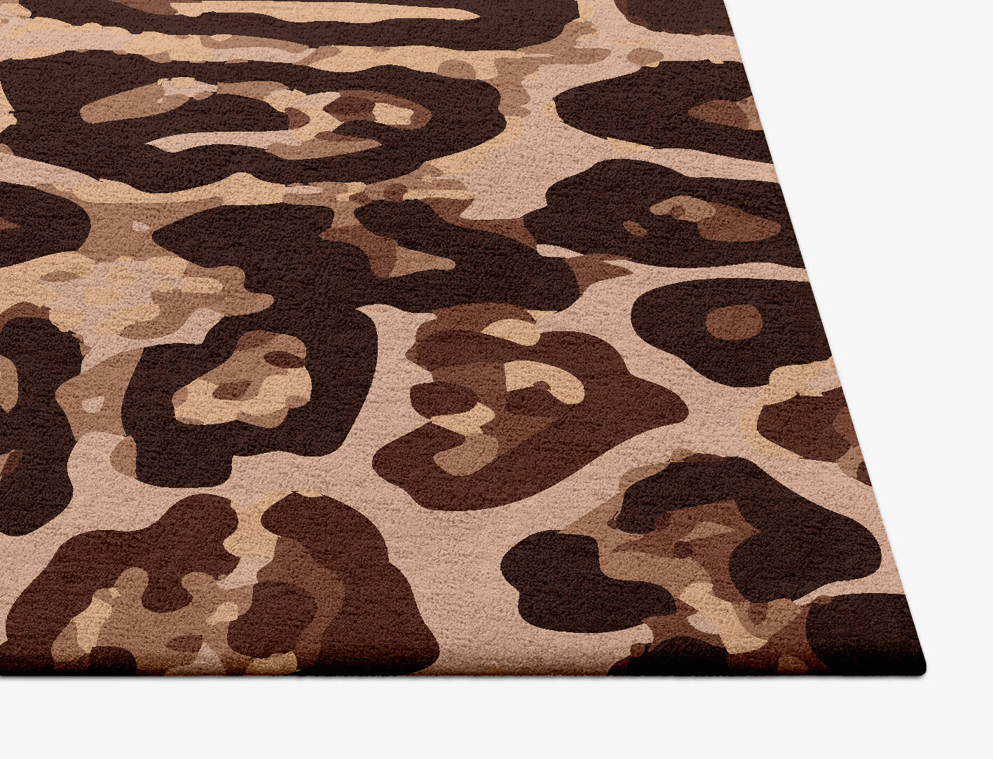 Fawn Spots Animal Prints Square Hand Tufted Pure Wool Custom Rug by Rug Artisan