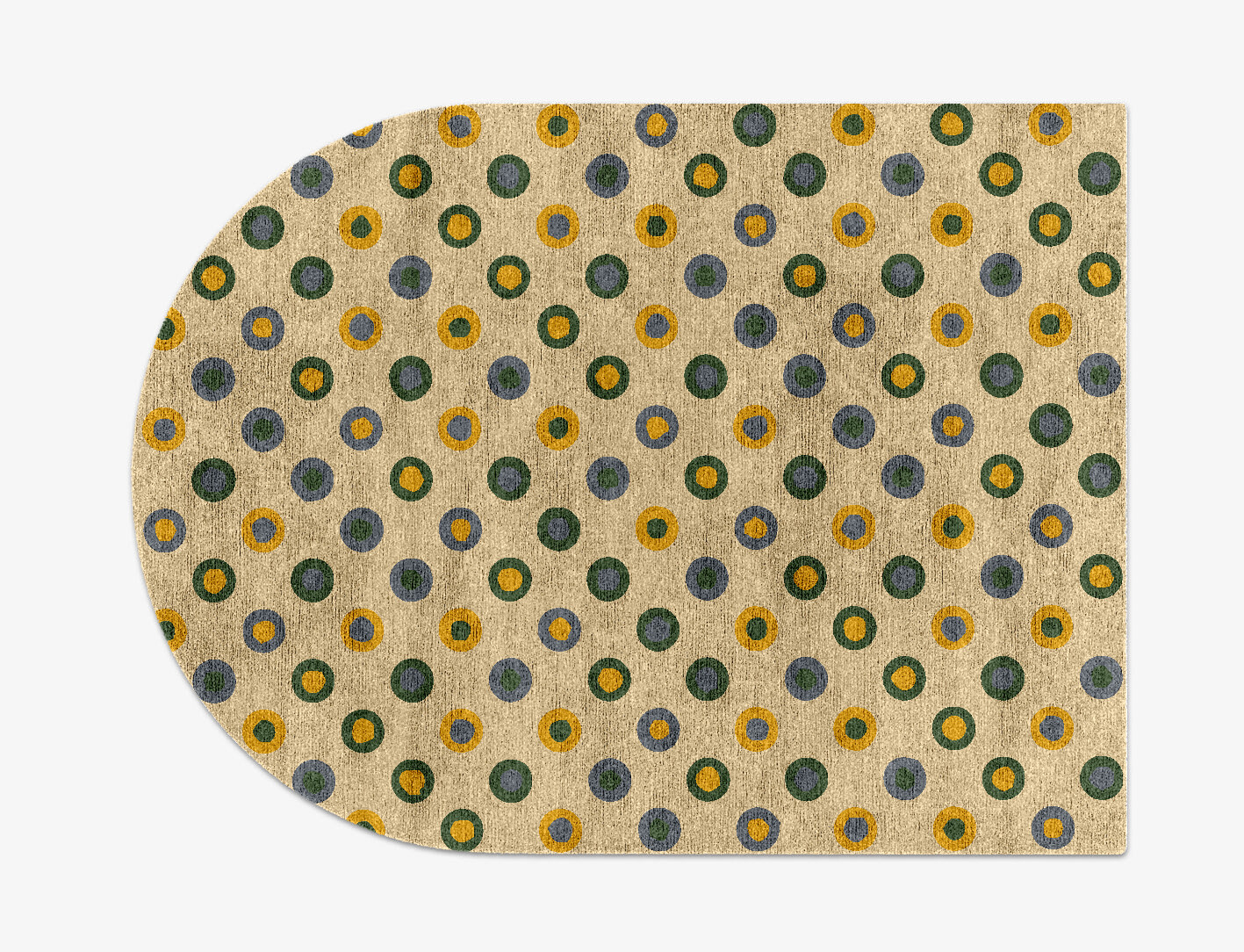 Fay Geometric Arch Hand Knotted Bamboo Silk Custom Rug by Rug Artisan