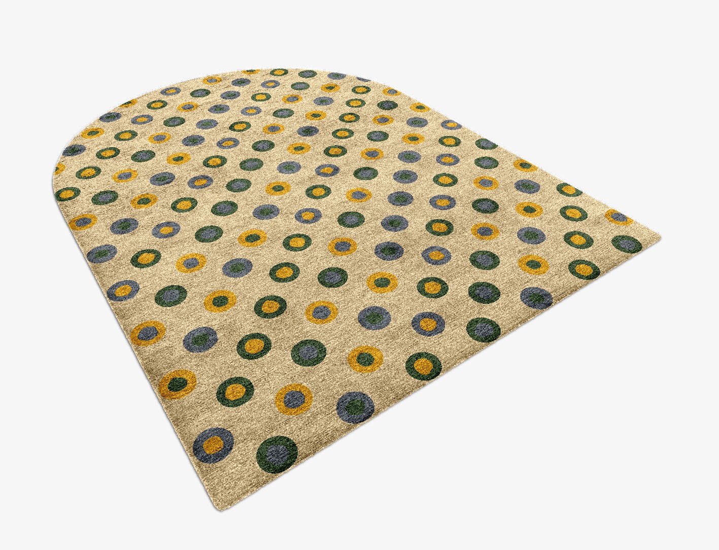 Fay Geometric Arch Hand Knotted Bamboo Silk Custom Rug by Rug Artisan