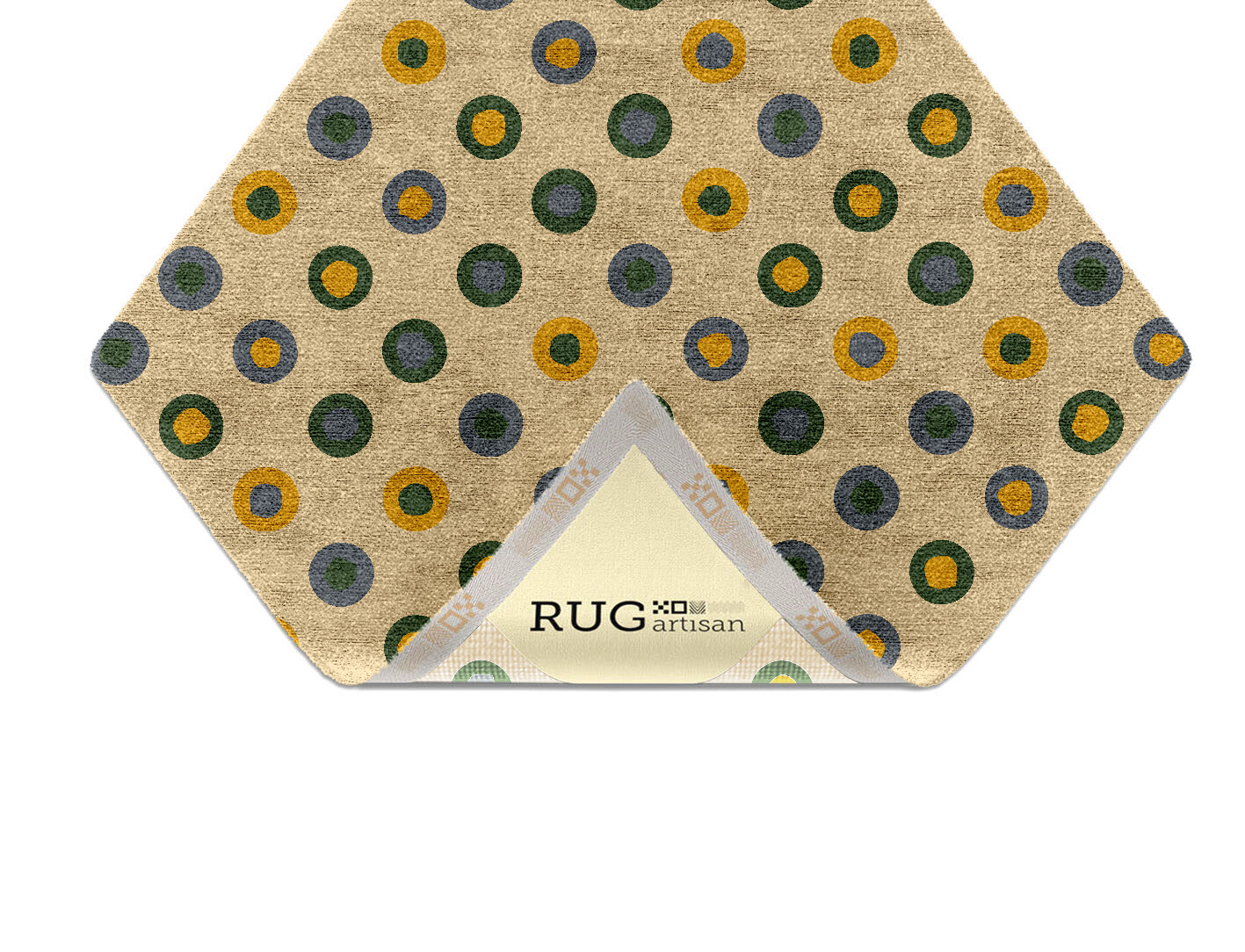 Fay Geometric Diamond Hand Knotted Bamboo Silk Custom Rug by Rug Artisan