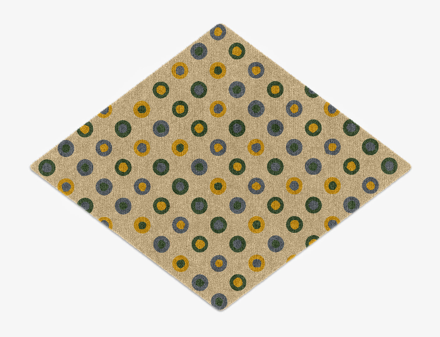 Fay Geometric Diamond Hand Knotted Tibetan Wool Custom Rug by Rug Artisan