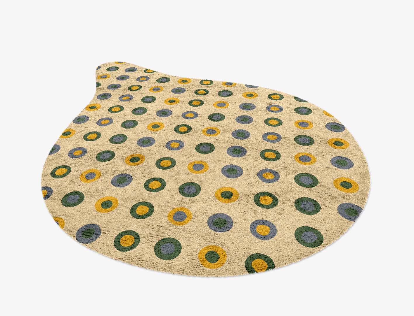 Fay Geometric Drop Hand Knotted Bamboo Silk Custom Rug by Rug Artisan