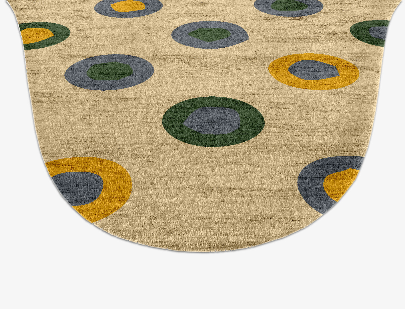 Fay Geometric Drop Hand Knotted Bamboo Silk Custom Rug by Rug Artisan