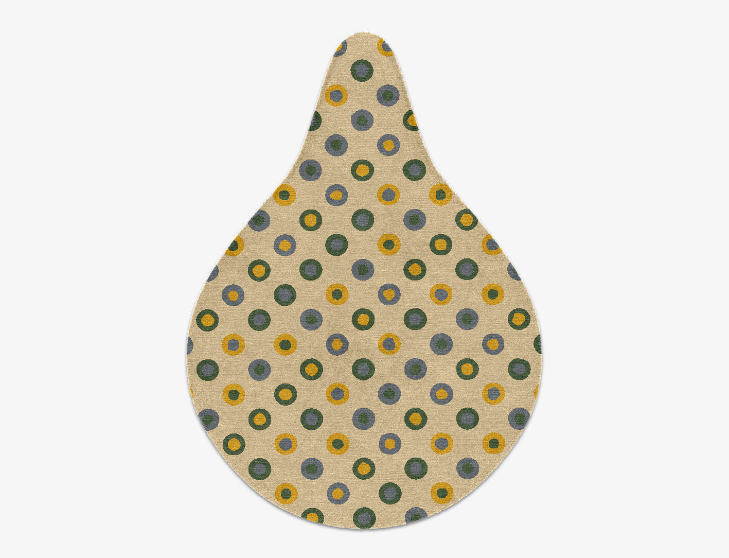Fay Geometric Drop Hand Knotted Tibetan Wool Custom Rug by Rug Artisan