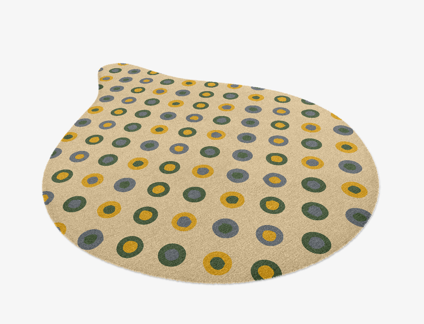 Fay Geometric Drop Hand Knotted Tibetan Wool Custom Rug by Rug Artisan