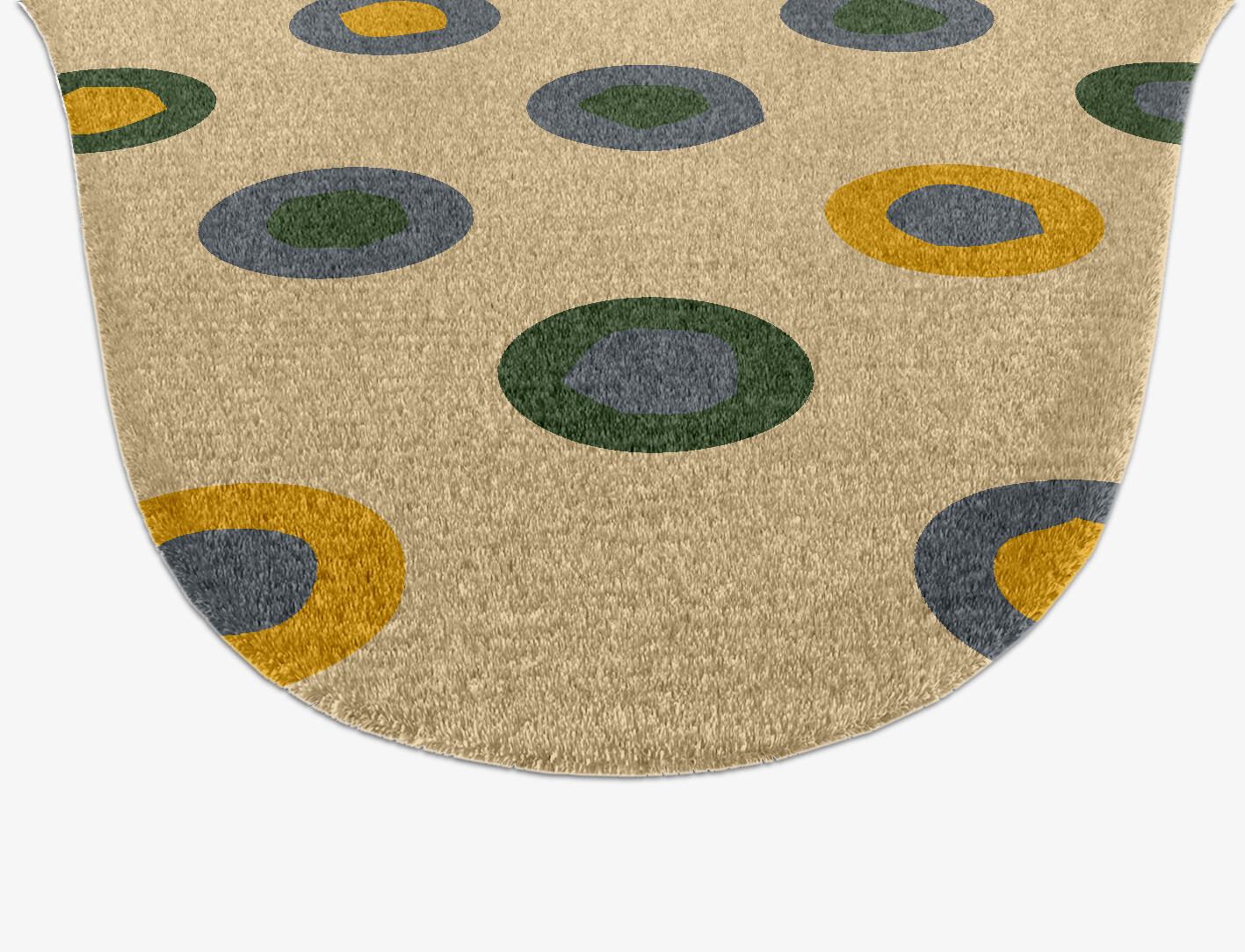 Fay Geometric Drop Hand Knotted Tibetan Wool Custom Rug by Rug Artisan