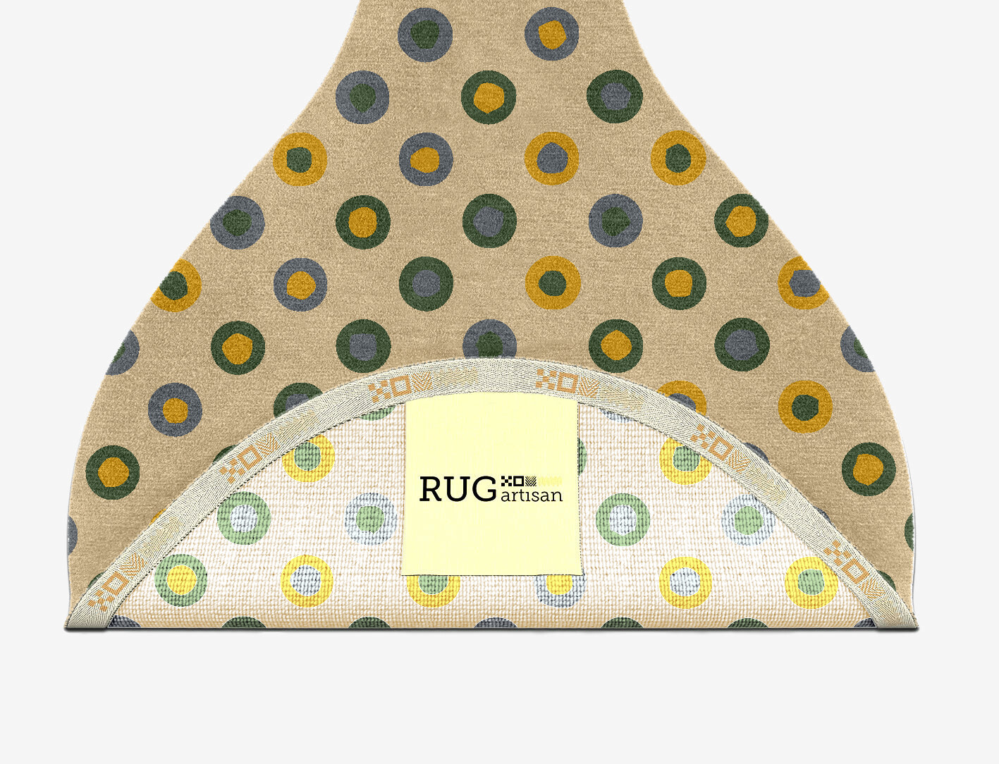 Fay Geometric Drop Hand Knotted Tibetan Wool Custom Rug by Rug Artisan