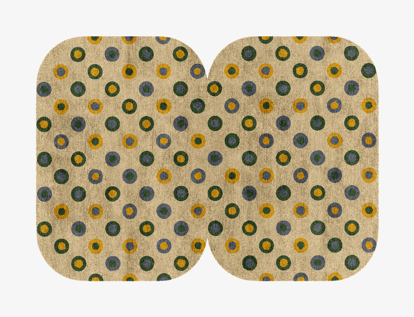 Fay Geometric Eight Hand Knotted Bamboo Silk Custom Rug by Rug Artisan