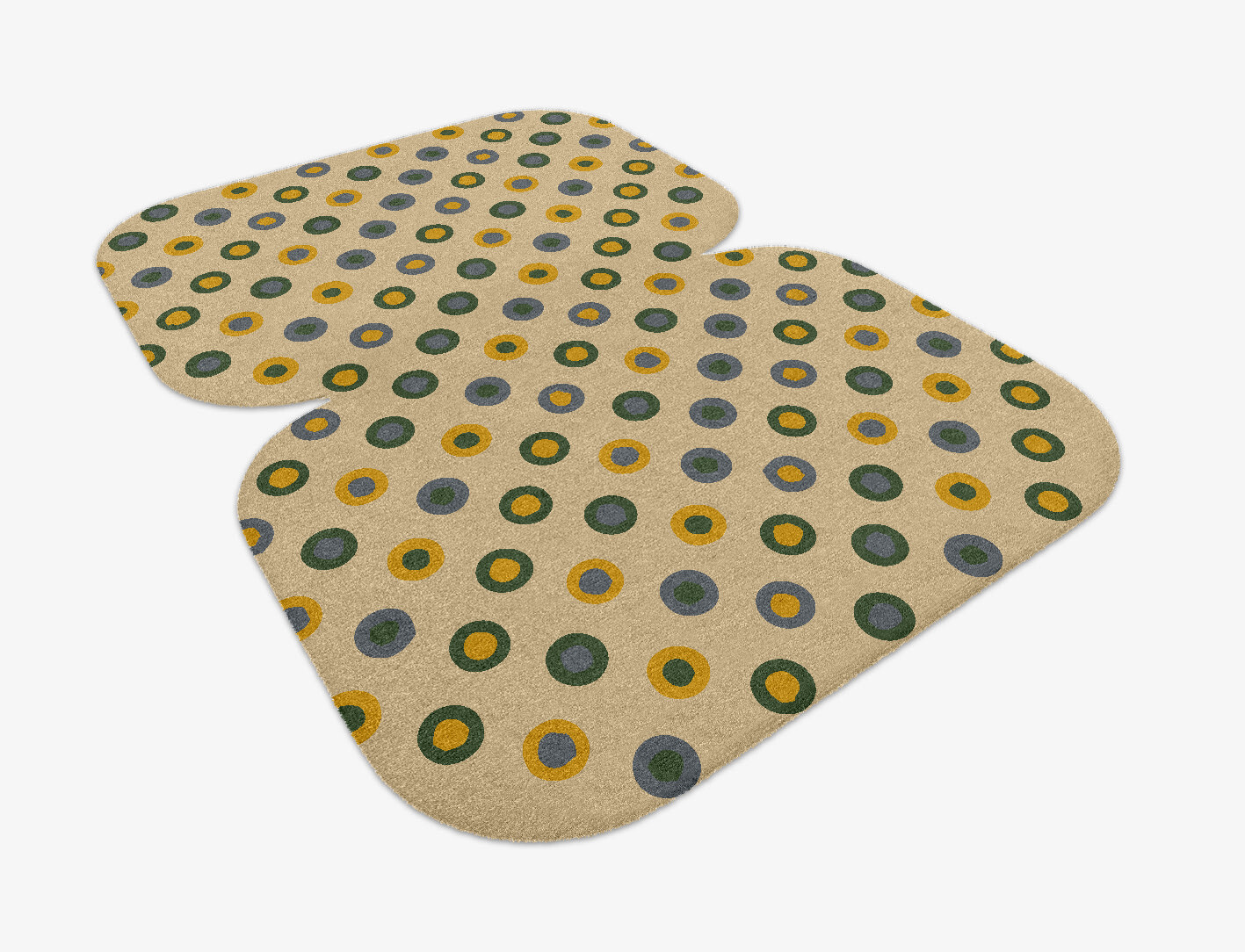 Fay Geometric Eight Hand Knotted Tibetan Wool Custom Rug by Rug Artisan