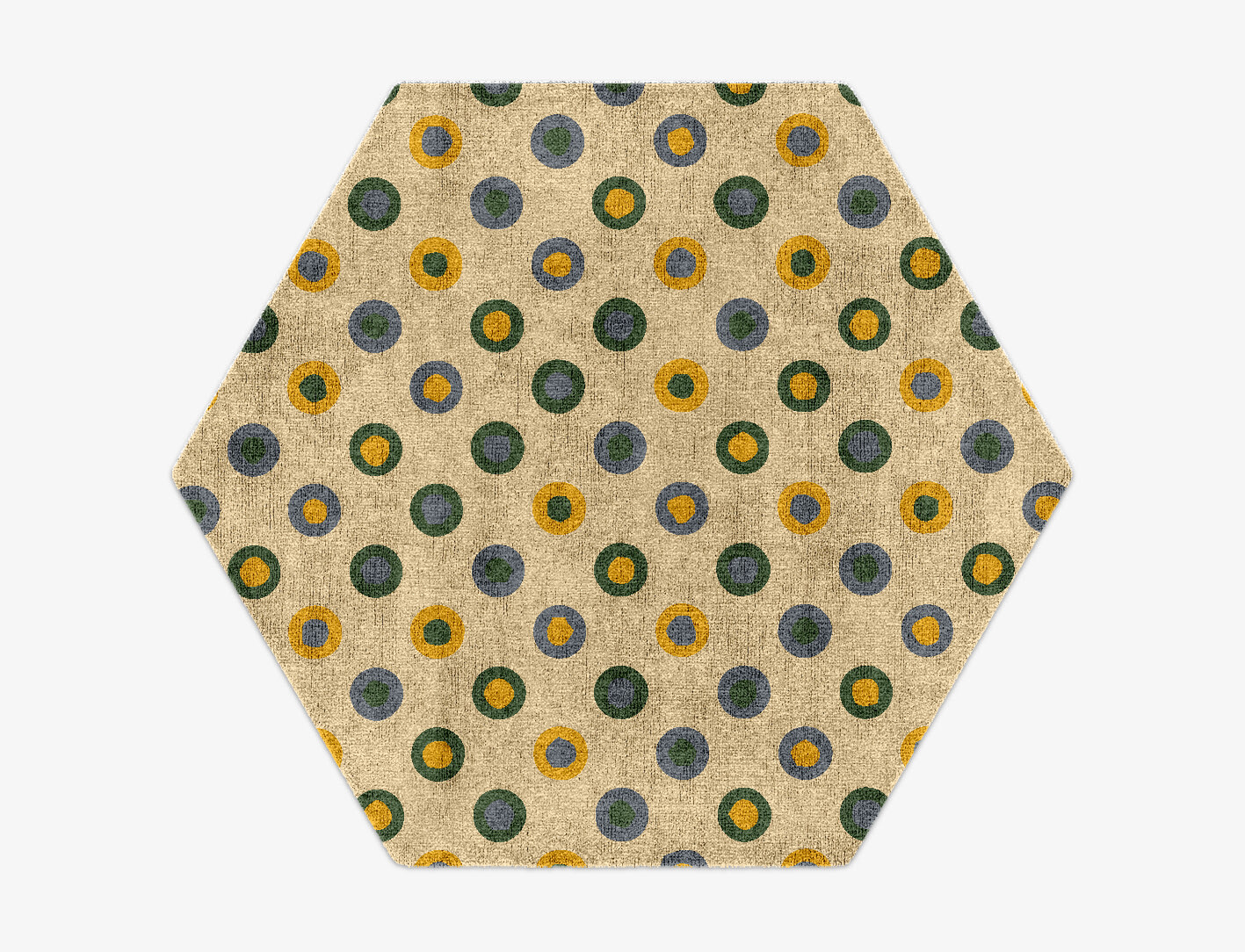 Fay Geometric Hexagon Hand Knotted Bamboo Silk Custom Rug by Rug Artisan