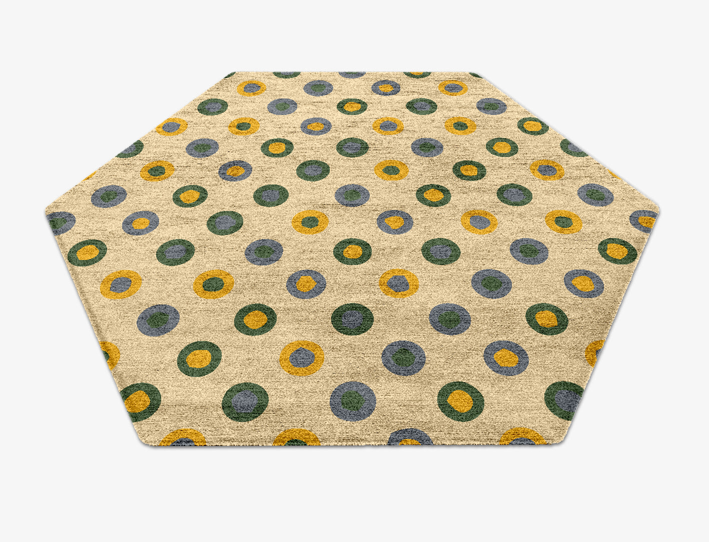 Fay Geometric Hexagon Hand Knotted Bamboo Silk Custom Rug by Rug Artisan