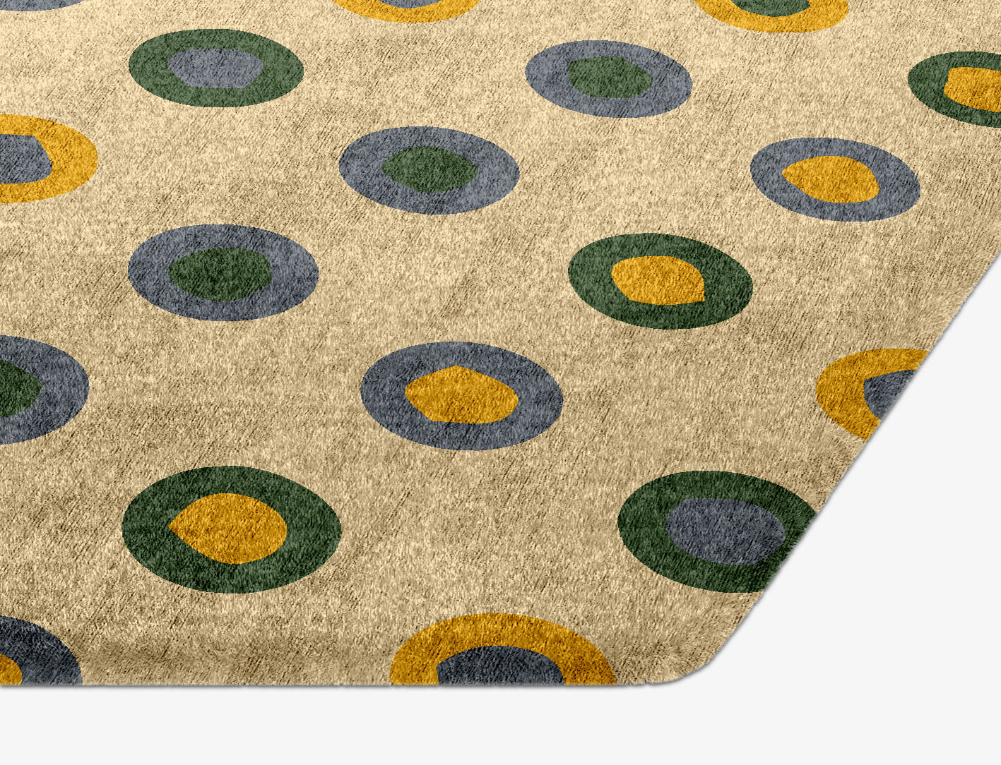 Fay Geometric Hexagon Hand Knotted Bamboo Silk Custom Rug by Rug Artisan