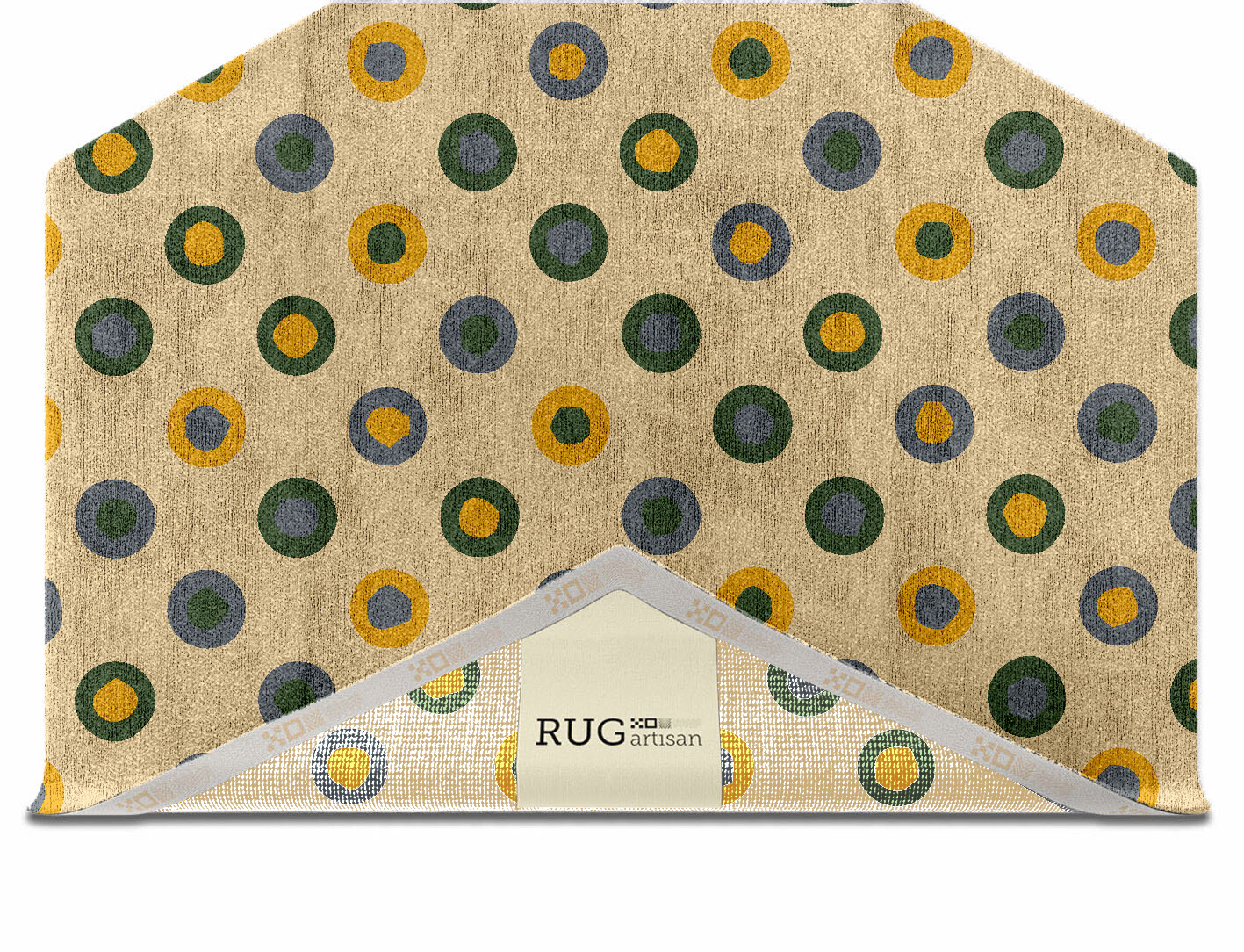 Fay Geometric Hexagon Hand Knotted Bamboo Silk Custom Rug by Rug Artisan