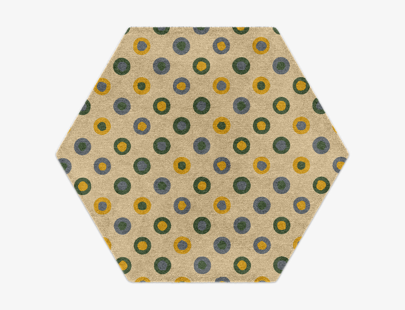 Fay Geometric Hexagon Hand Knotted Tibetan Wool Custom Rug by Rug Artisan