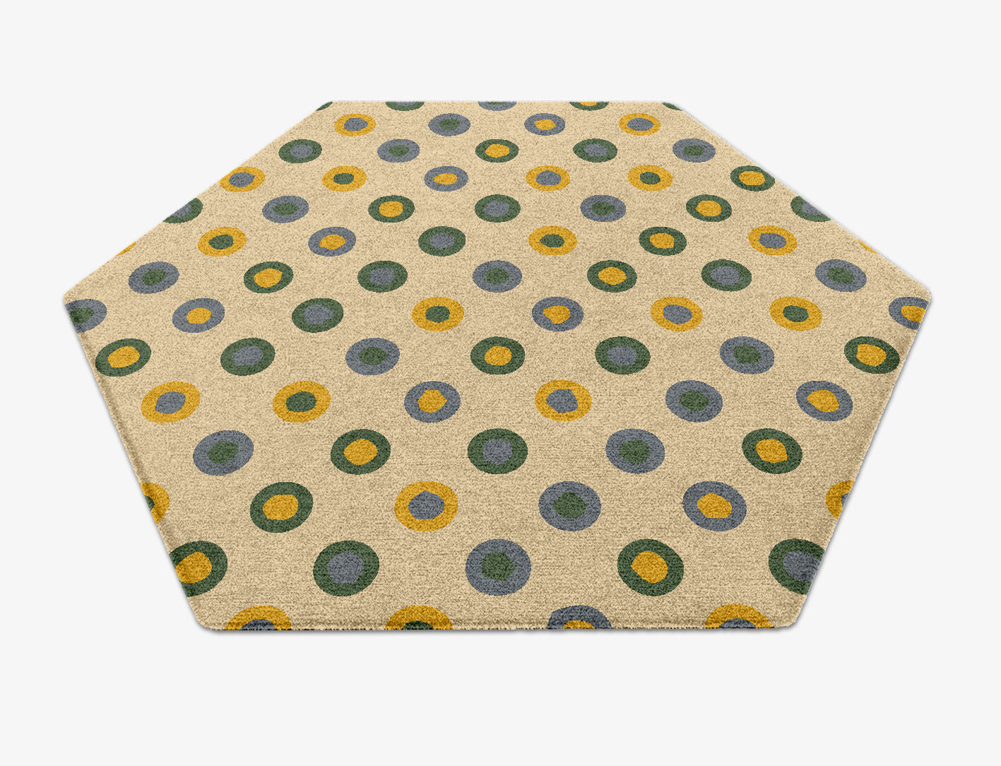 Fay Geometric Hexagon Hand Knotted Tibetan Wool Custom Rug by Rug Artisan