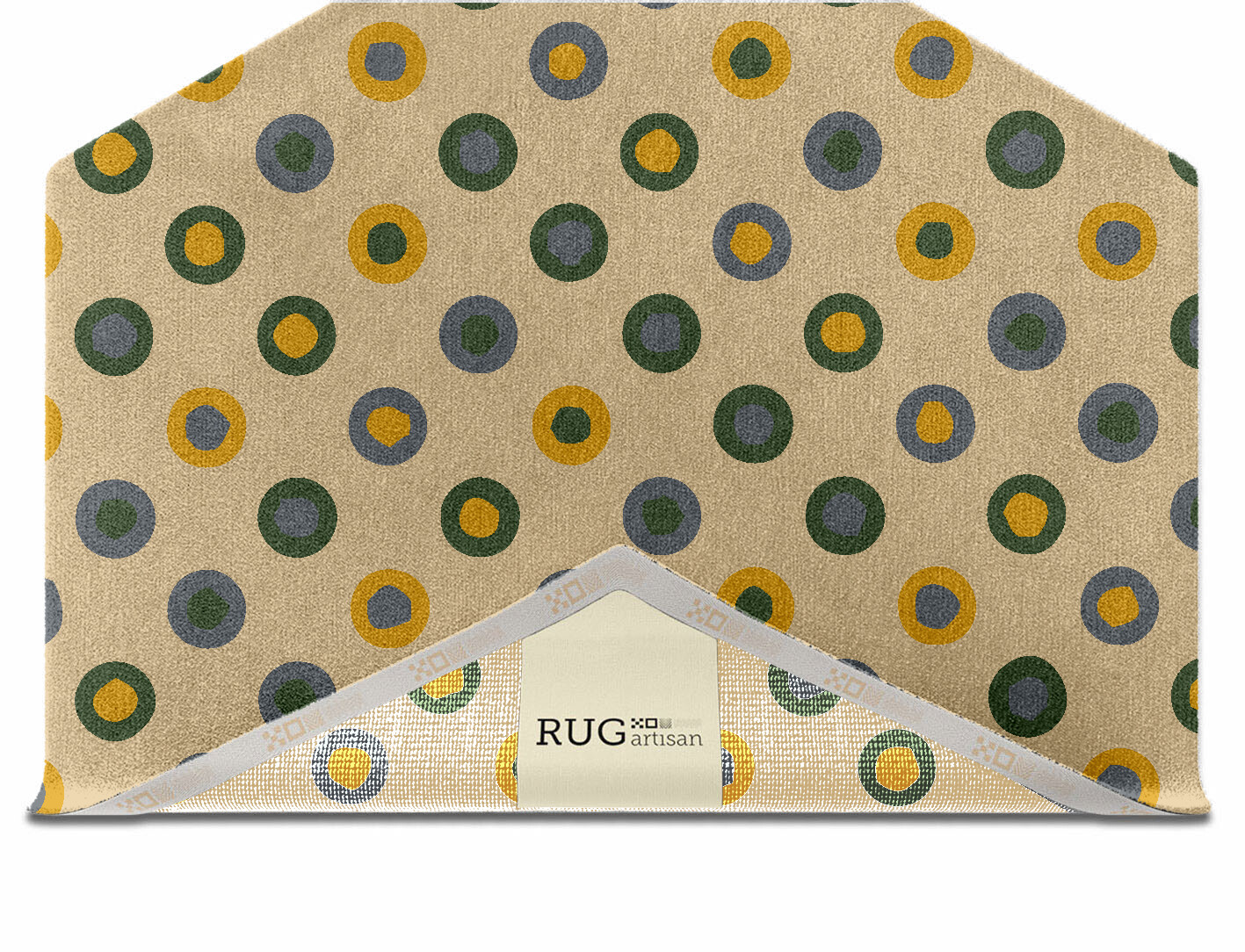 Fay Geometric Hexagon Hand Knotted Tibetan Wool Custom Rug by Rug Artisan