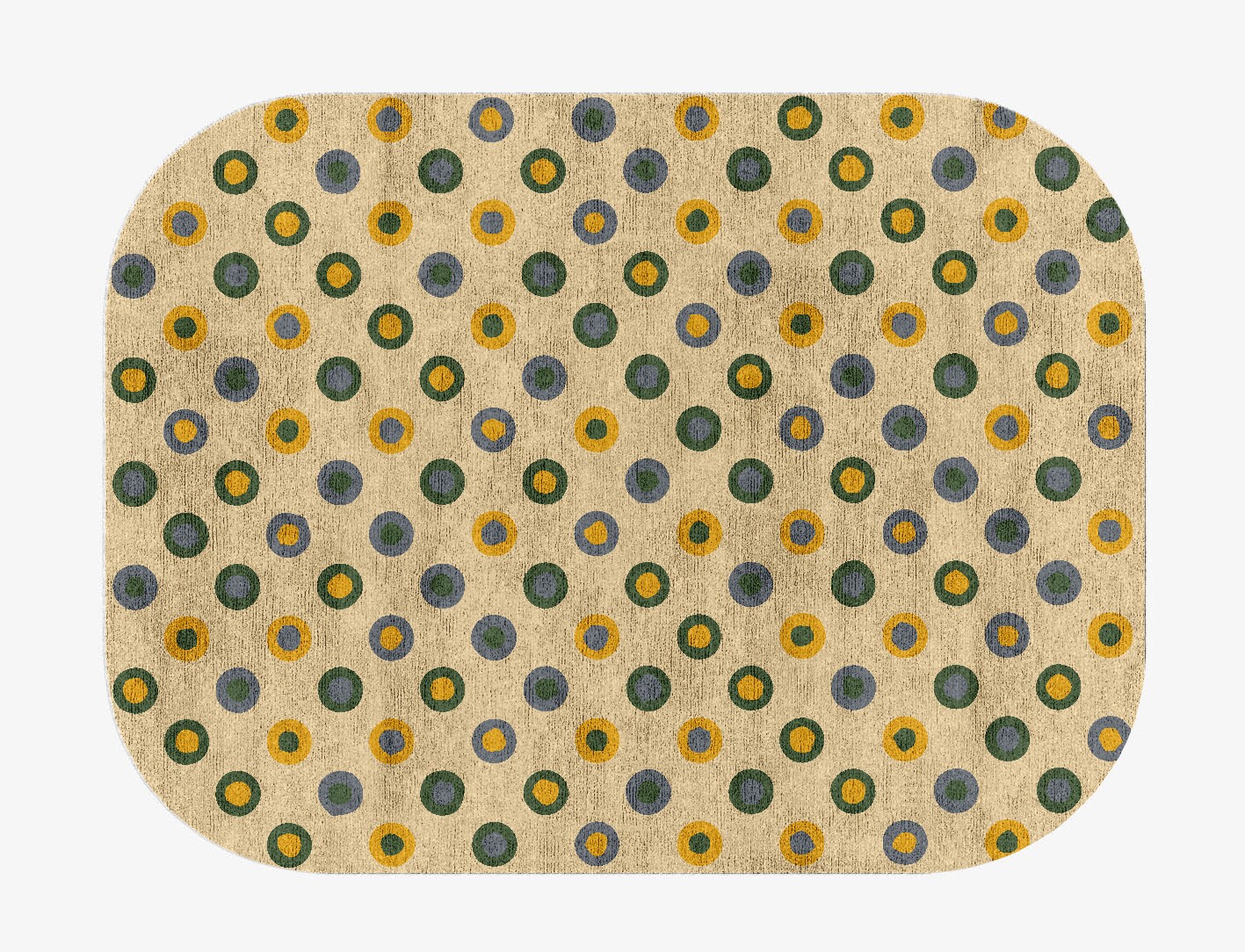 Fay Geometric Oblong Hand Knotted Bamboo Silk Custom Rug by Rug Artisan