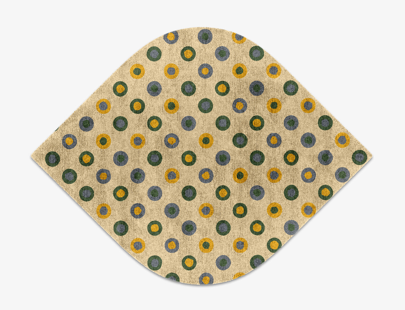 Fay Geometric Ogee Hand Knotted Bamboo Silk Custom Rug by Rug Artisan