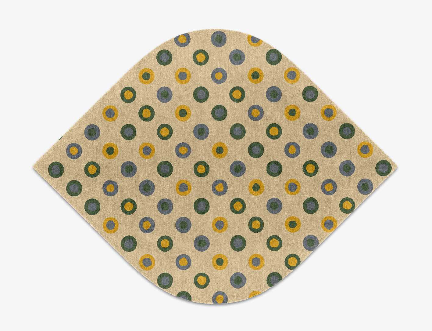 Fay Geometric Ogee Hand Knotted Tibetan Wool Custom Rug by Rug Artisan
