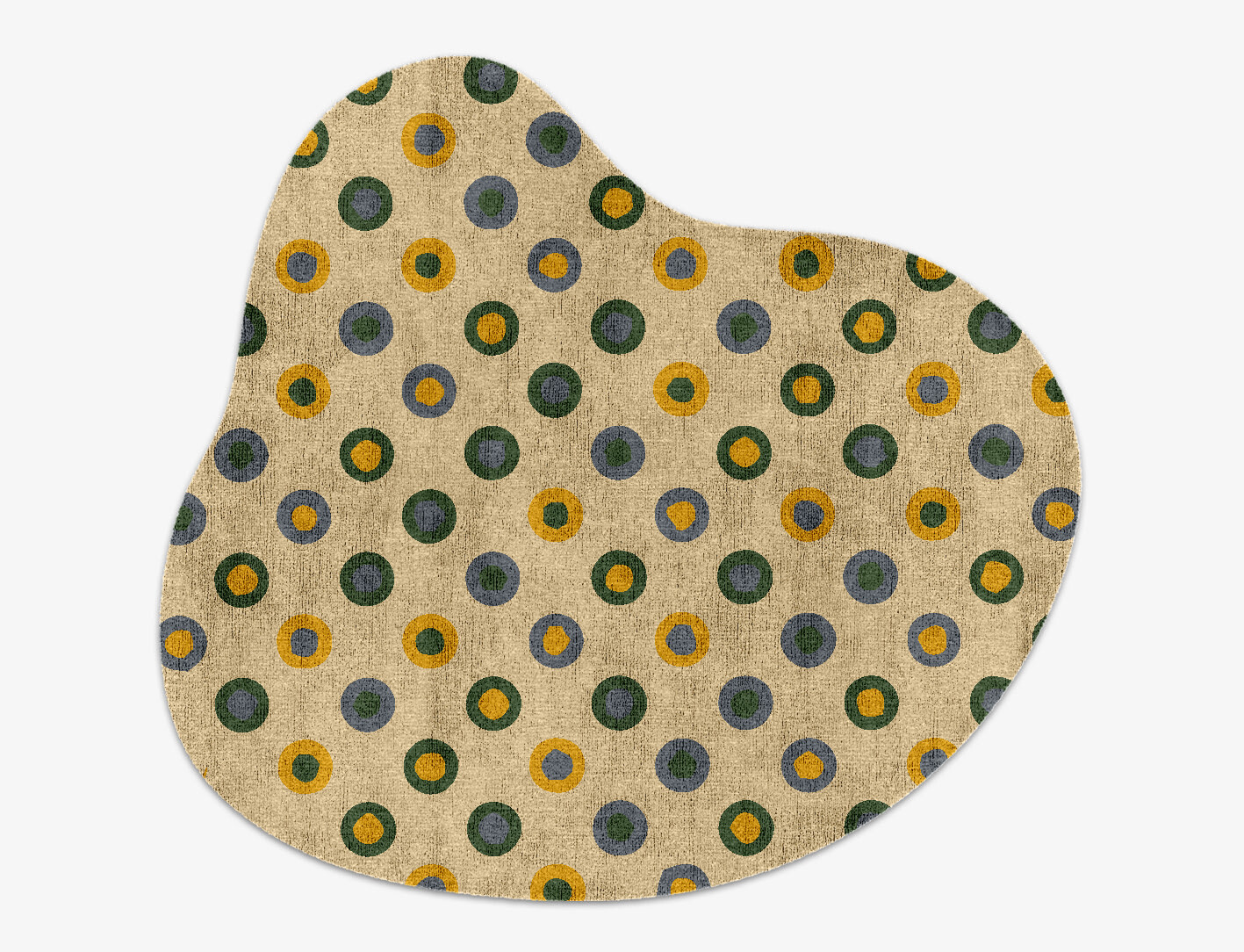 Fay Geometric Splash Hand Knotted Bamboo Silk Custom Rug by Rug Artisan