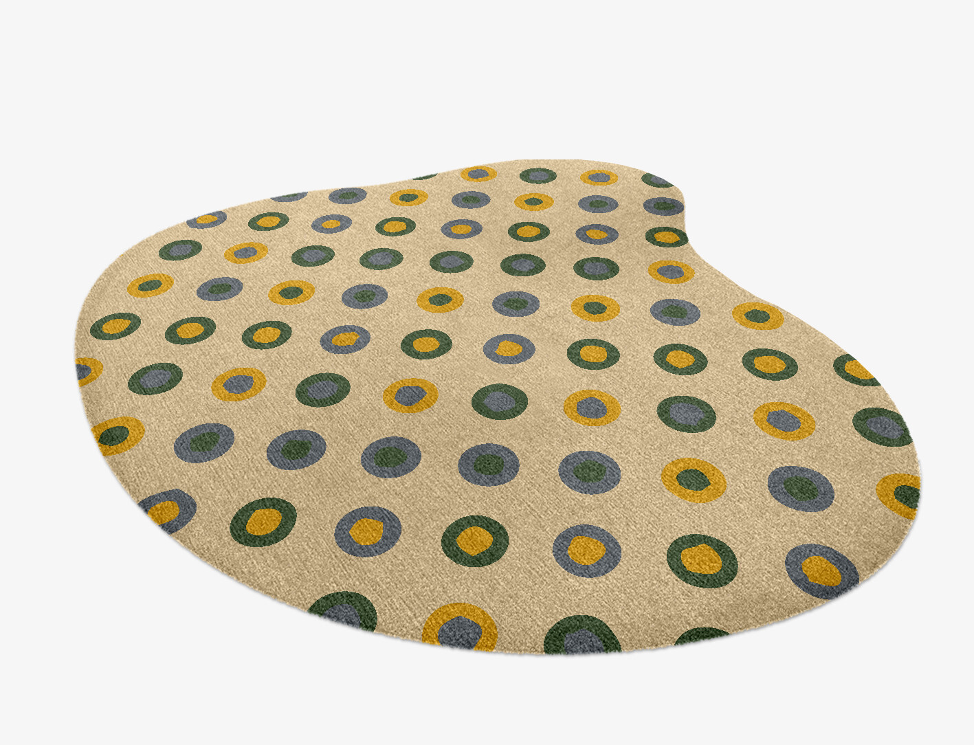 Fay Geometric Splash Hand Knotted Tibetan Wool Custom Rug by Rug Artisan