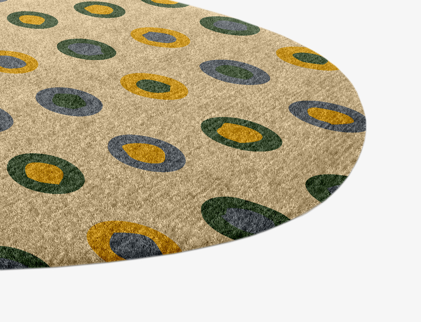 Fay Geometric Splash Hand Knotted Tibetan Wool Custom Rug by Rug Artisan