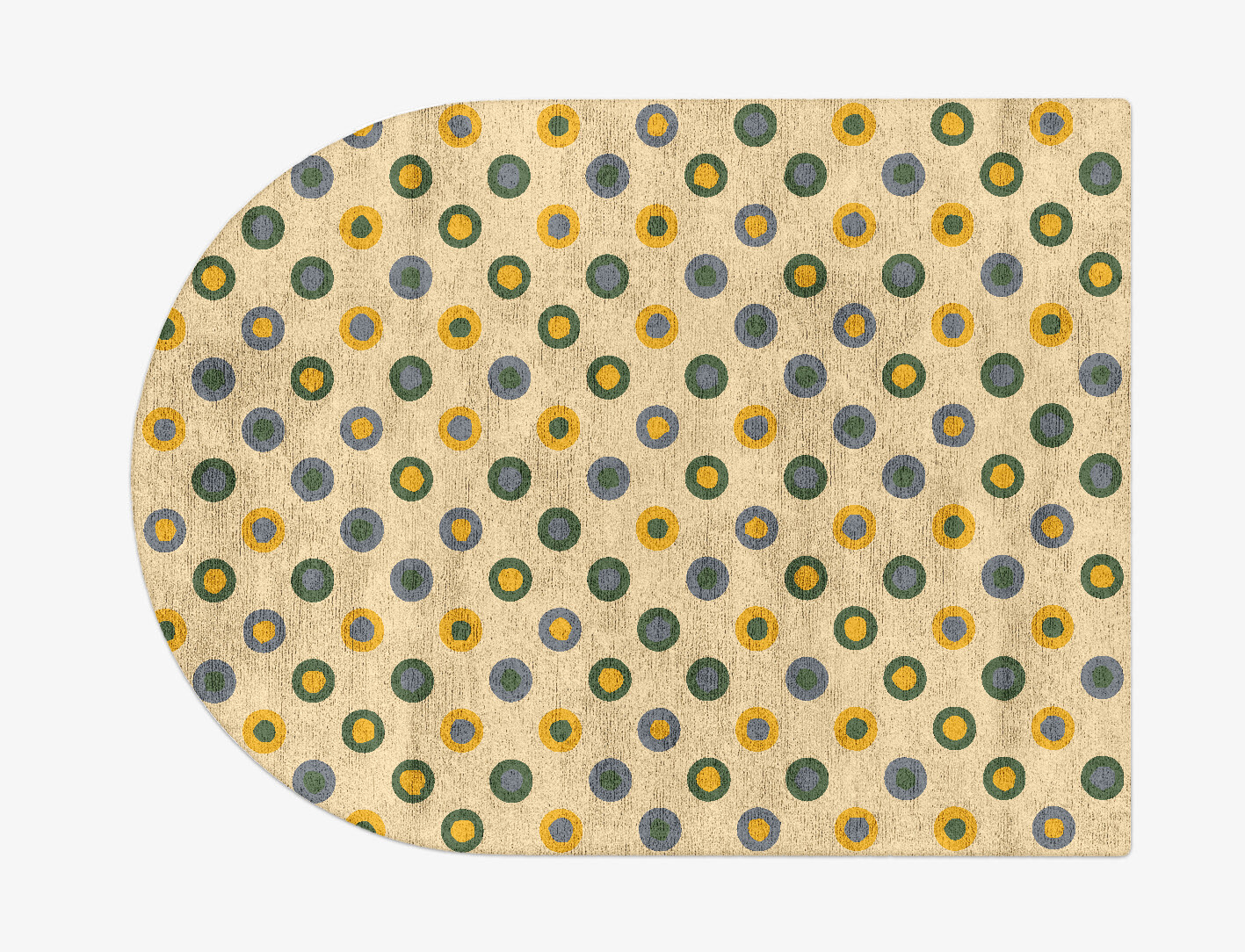 Fay Geometric Arch Hand Tufted Bamboo Silk Custom Rug by Rug Artisan