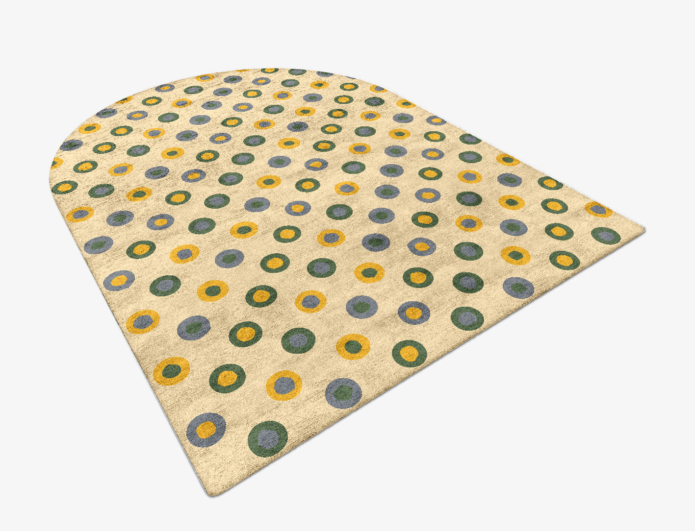 Fay Geometric Arch Hand Tufted Bamboo Silk Custom Rug by Rug Artisan