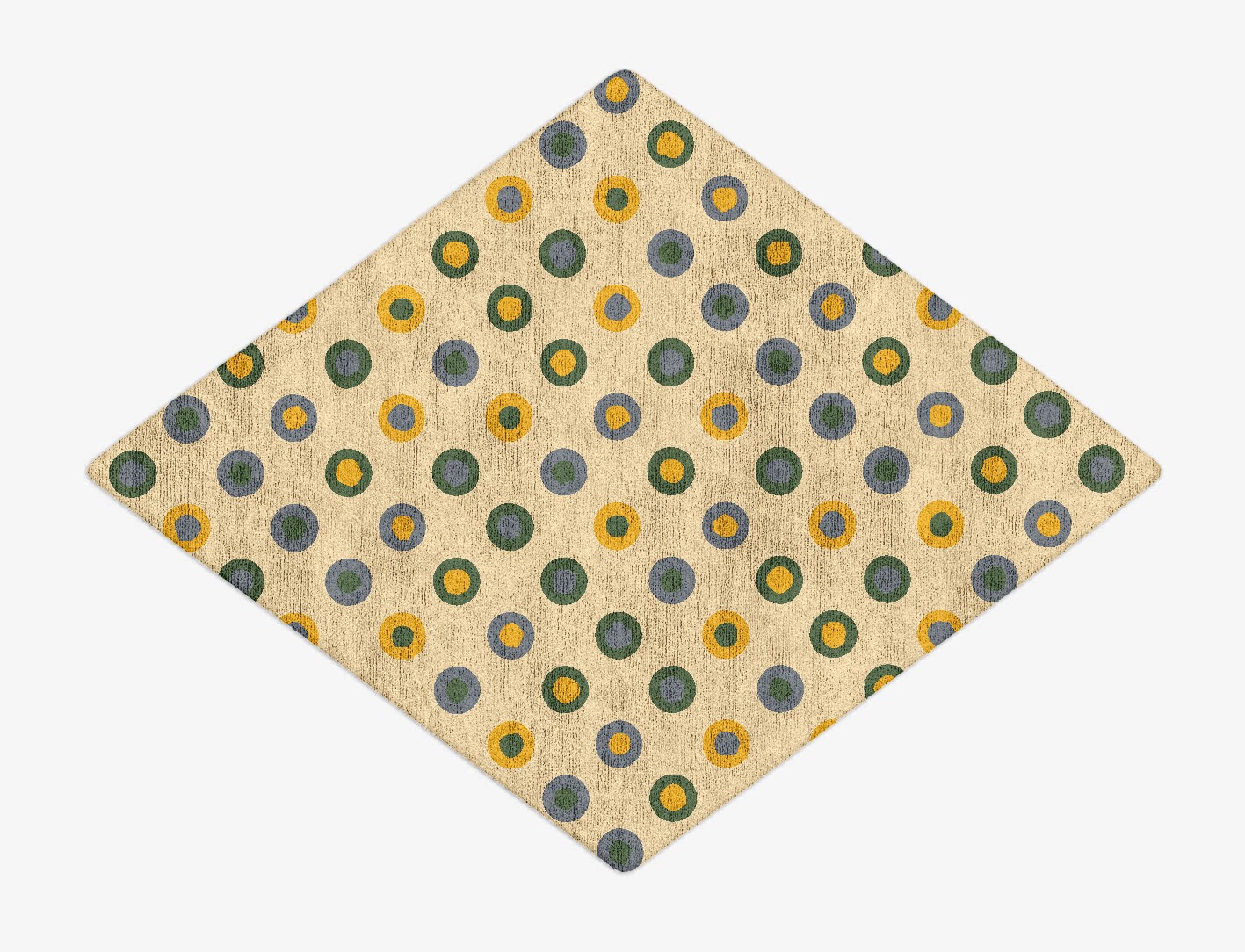 Fay Geometric Diamond Hand Tufted Bamboo Silk Custom Rug by Rug Artisan