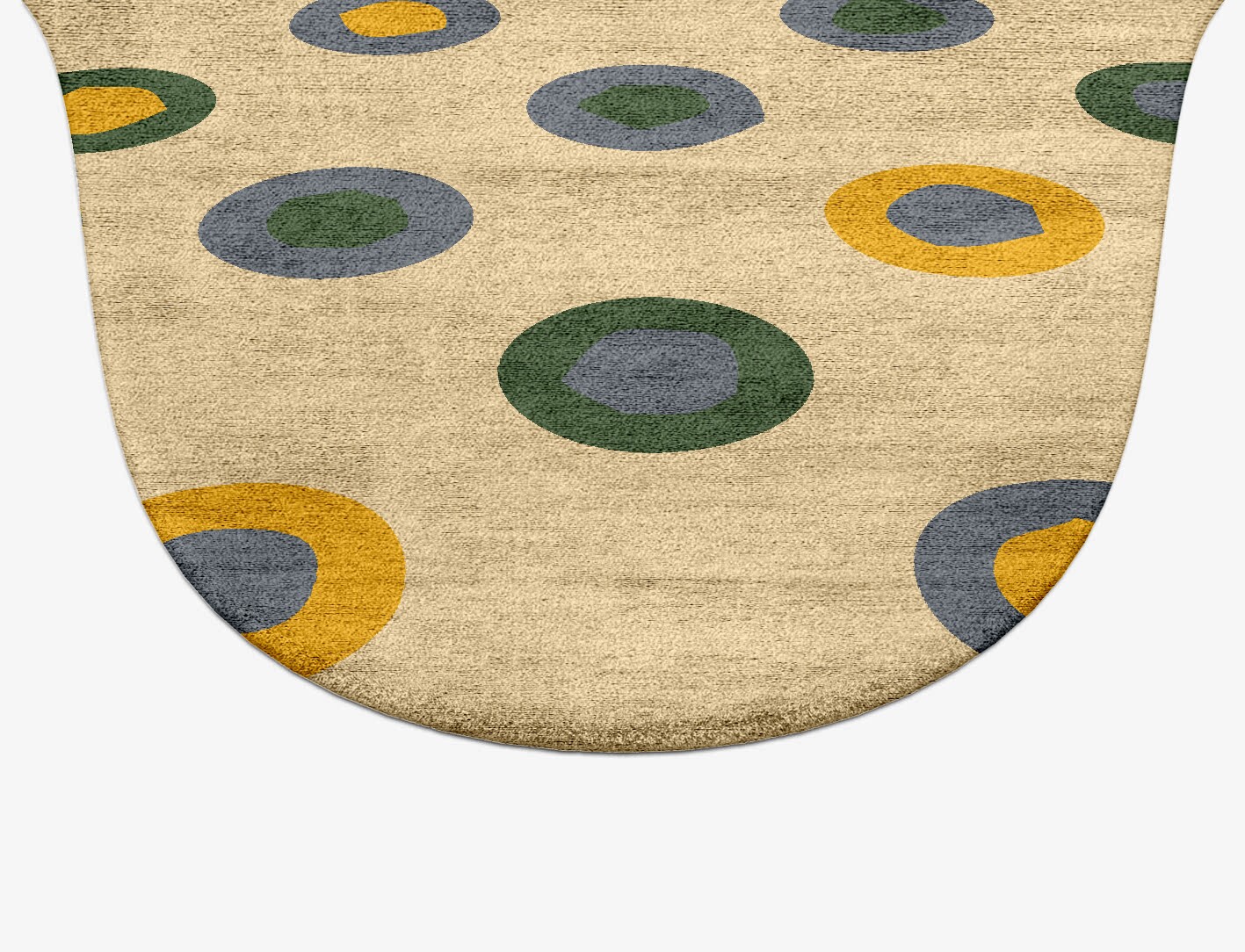 Fay Geometric Drop Hand Tufted Bamboo Silk Custom Rug by Rug Artisan