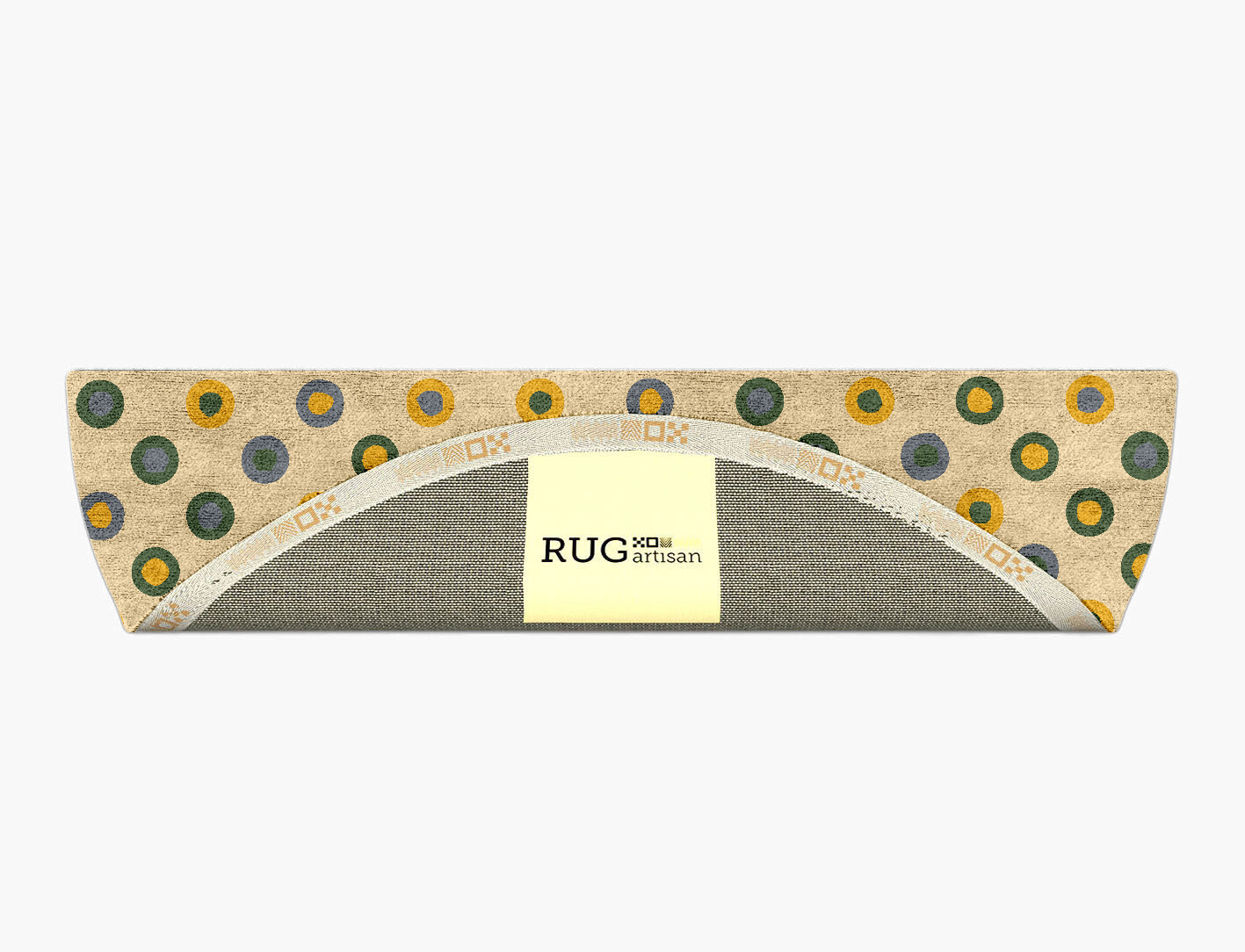 Fay Geometric Halfmoon Hand Tufted Bamboo Silk Custom Rug by Rug Artisan