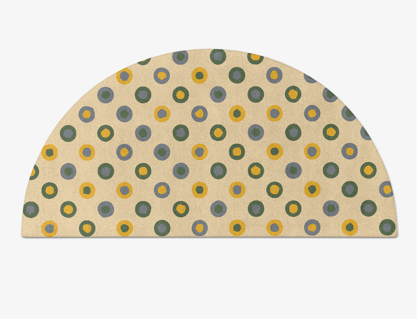 Fay Geometric Halfmoon Hand Tufted Pure Wool Custom Rug by Rug Artisan