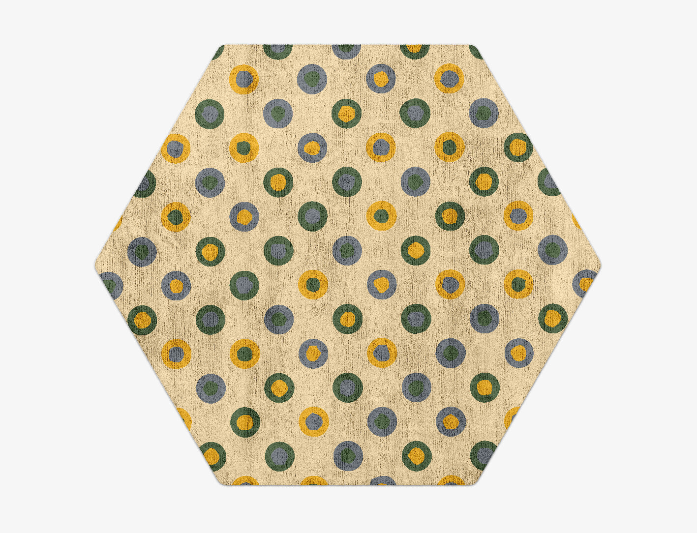 Fay Geometric Hexagon Hand Tufted Bamboo Silk Custom Rug by Rug Artisan